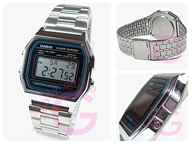 Casio Standard Digital Silver Watch A-158WA-1 Men's/Unisex