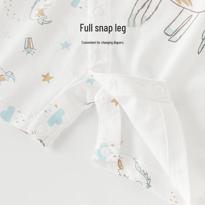 Gaiqixiong Baby Summer Cotton Short-Sleeve Romper