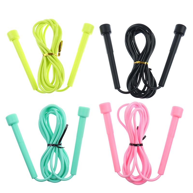 1Pc Speed Jump Rope Kids Pvc hoppetau Justerbart treningsutstyr