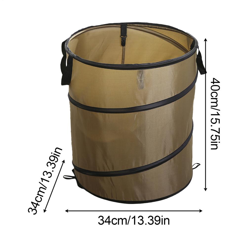 Pop-up Trash Can Outdoor Portable Camping Folding Trash Can Camping Trash Can Gardening Garden Garbage Bag Garden Leaf Bucket