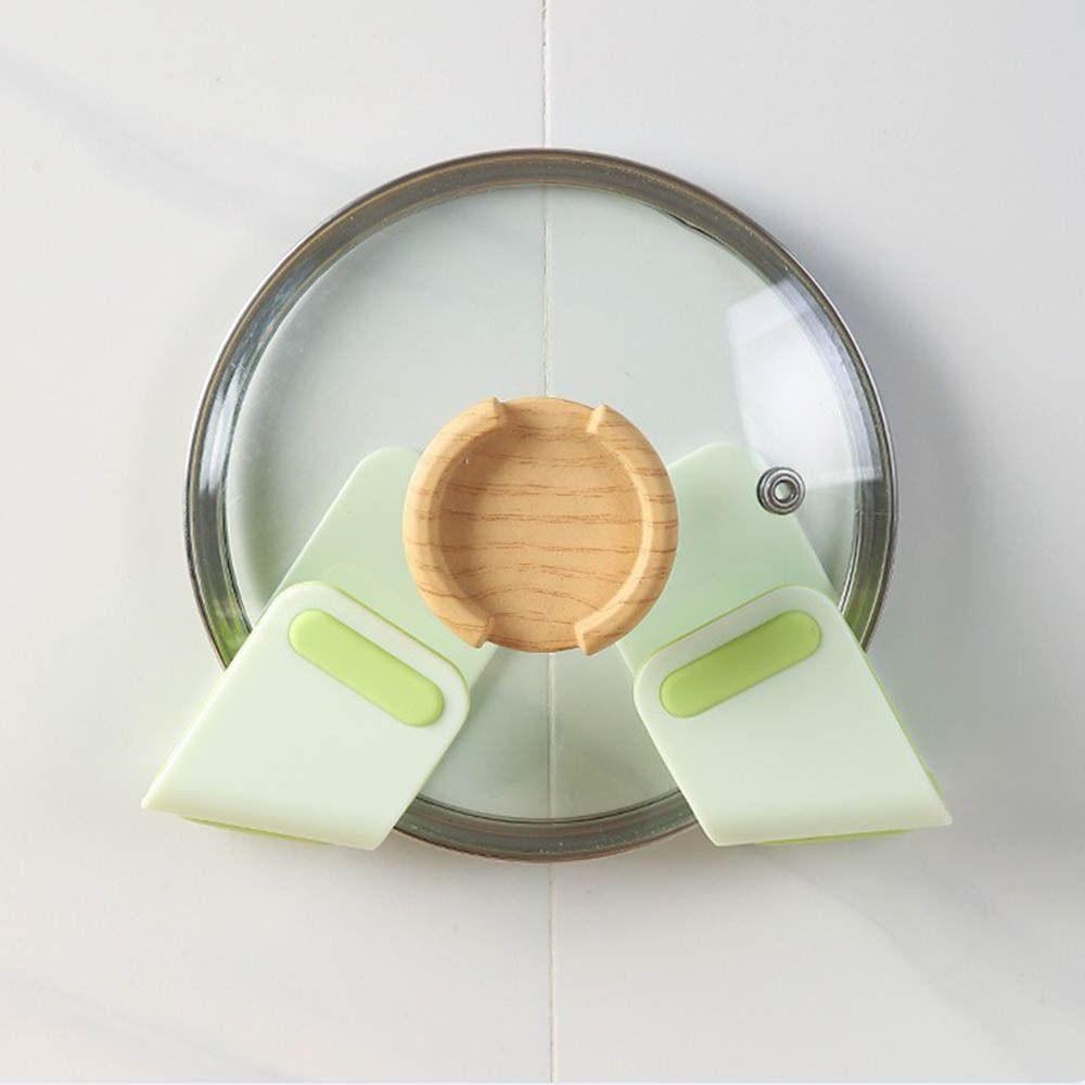 Wall-Mounted Pan Pot Rack Self-Adhesive Cutting Board Shelf Pot Lid Holder Kitchen Storage Tool