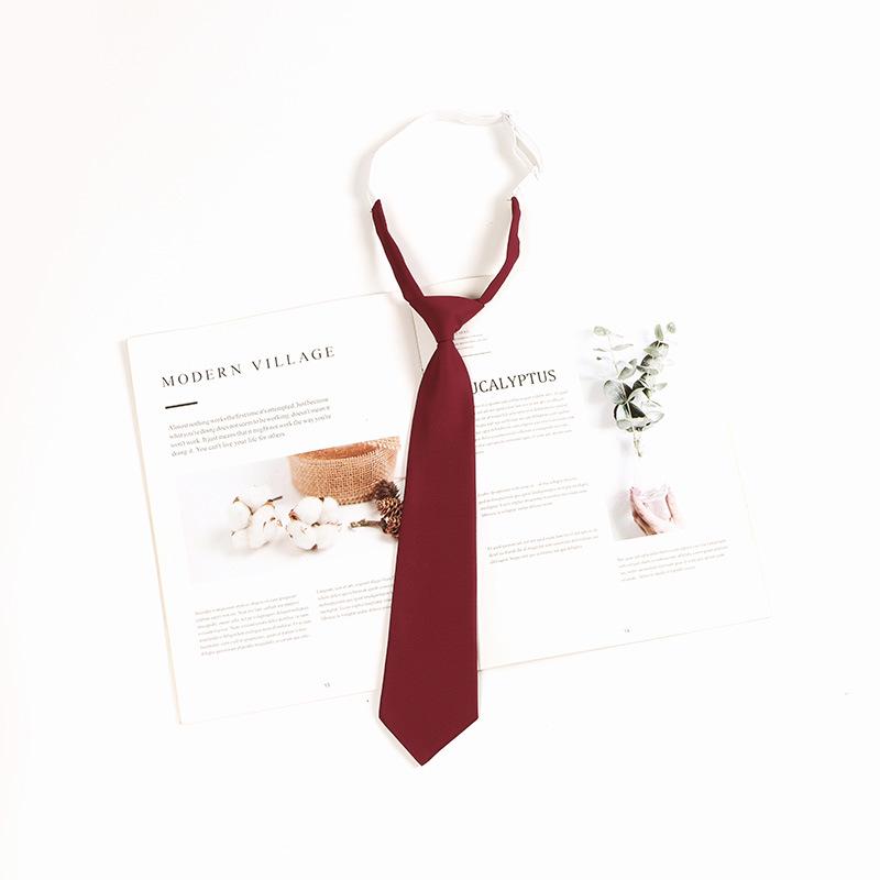 Graduation Photo Burgundy Bow Tie for Women & Men - Japanese JK Academy Style
