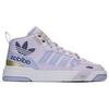 Adidas Originals Post Up Leather Slip Resistant Durable Lightweight Mid Top Sneakers Women Sneakers Purple H00217