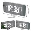 62KD Small Digital Alarm Clock with LED Time Display, Date, Temperature for Travel