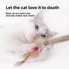 Wood Tianliao Feather Gall Fruit Raffia Grass Toy Cat Teething Stick Cat Gnawing Toy Cat Teasing Stick Cat Teasing Toy