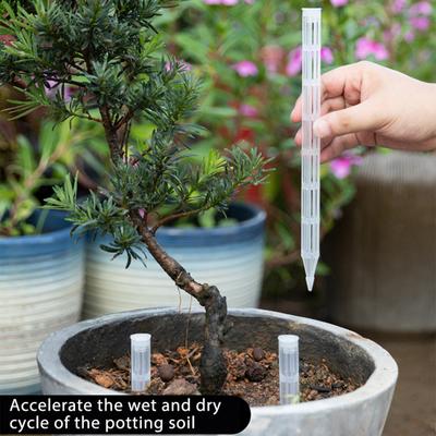 Tubos de Aeração de Plantas Tubos de Ventilação para Inserção em Vaso Prevenção de Podridão das Radículas Tubo para Evitar Rega Excessiva para Todos os Tipos de Vasos de Flores