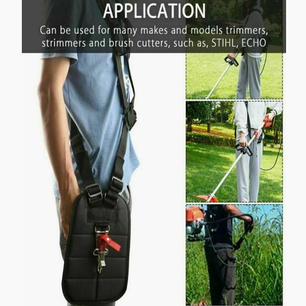 3,15 Zoll Doppelschulter-Trimmer-gepolsterter Gürtel, sicherer, bequemer Gurt für Freischneider-Trimmer