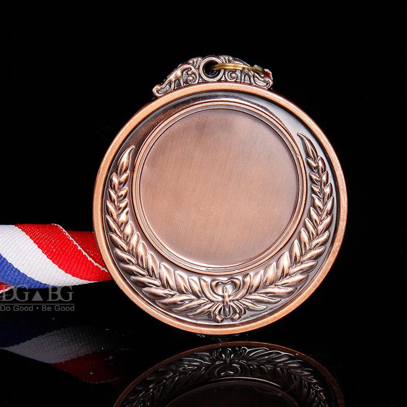 

Design Your Own Award Medals Ear Wheat Medal Color Ribbon Gold Silver Bronze Winner Reward Children Kids Game Prize for Sport diameter 6.5cm