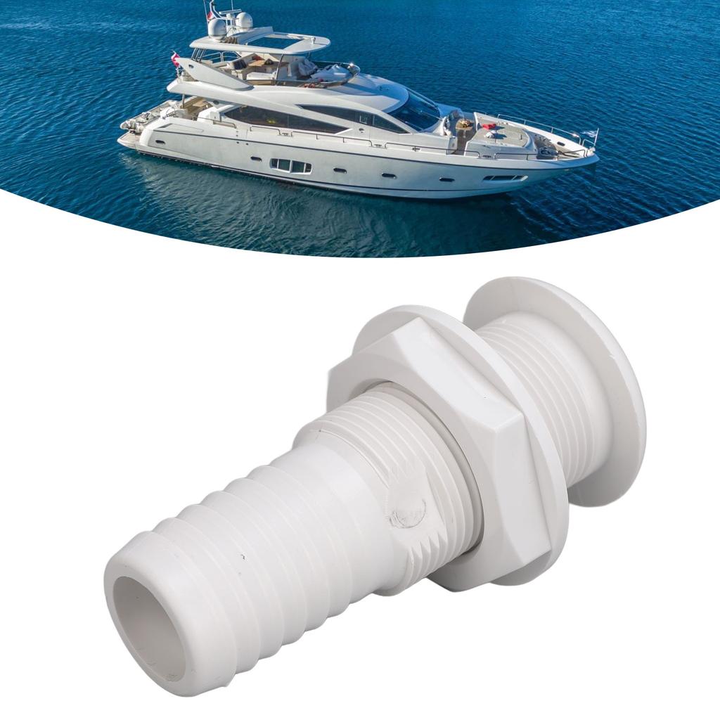 Boat Through Hull Connector 29mm Outlet   Drainage Straight Drain Outlet Fittings Boat Plumbing Fittings