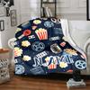 Movie Time Cinema Night Entertainment Blanketcustomize Your Name Lightweight Comfortable And Stylish Blanket For Travel Bed Home Chair Office Sofa And