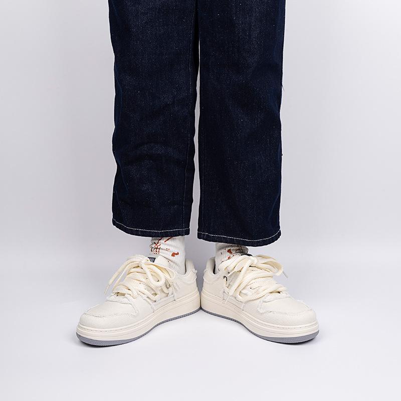 Global platform white shoes men's new trendy versatile canvas shoes casual sports board shoes ZHQ-HY265