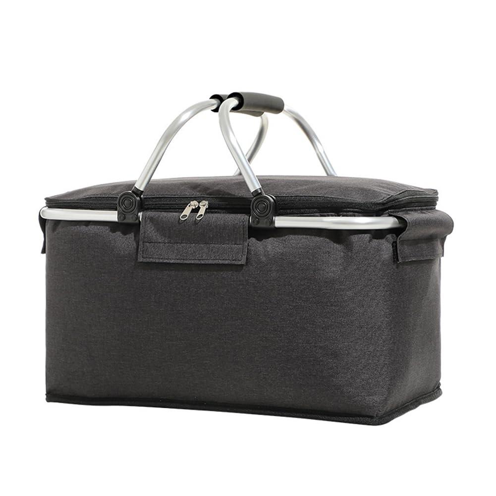 Cesta de Picnic Plegable Aislada de Gran Capacidad - para Exteriores y Personalizable