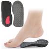 PU Feet Insoles Comfortable Shock Absorbing Arch Supports Inserts for Running Sports Gray
