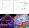 Icicle String Lights Christmas Lights Garland Outdoor 500 LEDs 22M + Flash