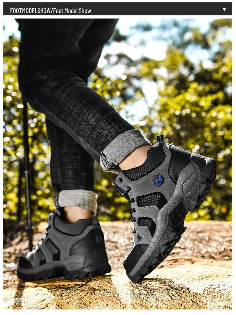 Mid-Top Cotton Outdoor Hiking Shoes - Warm, Unisex, Plus Sizes, Dad Style
