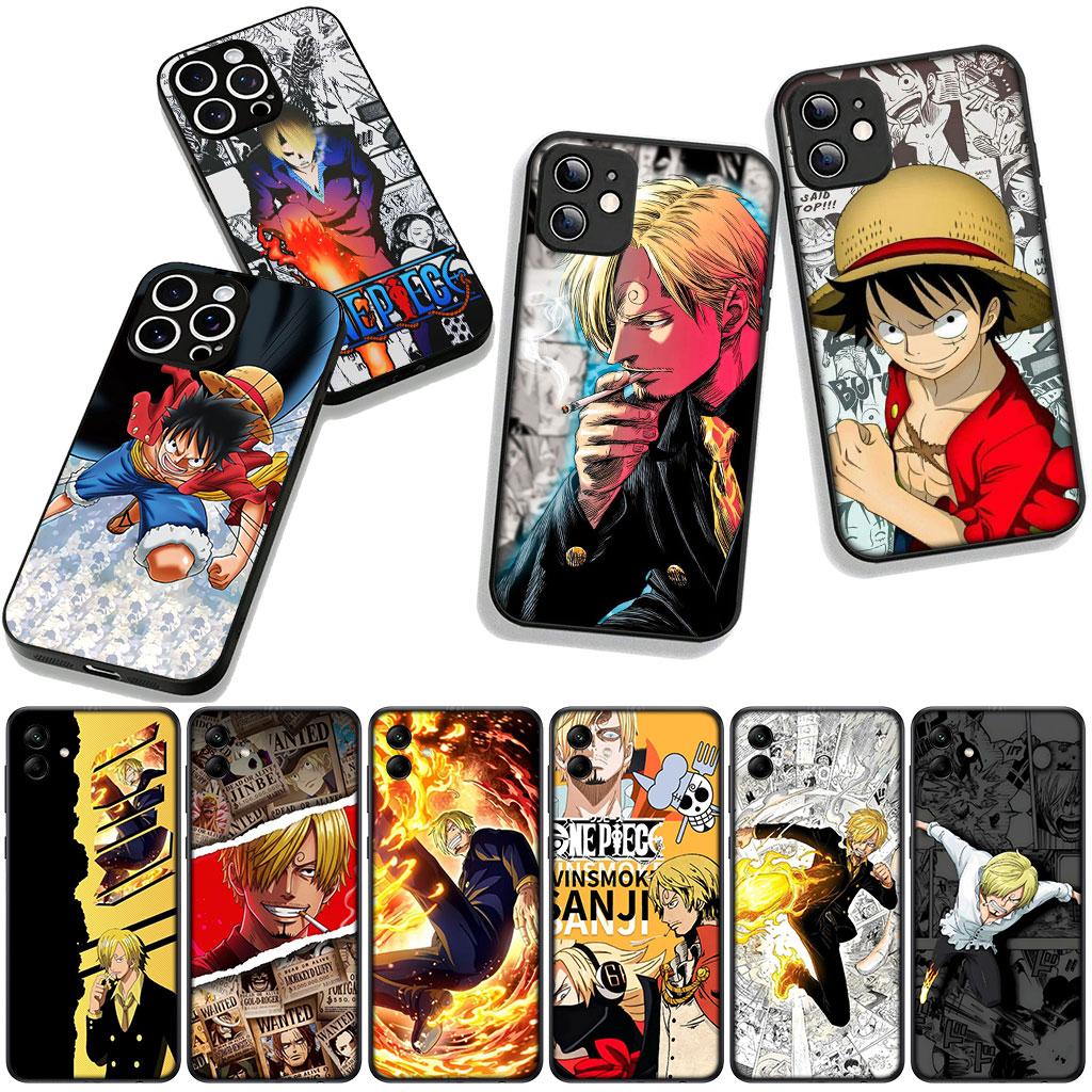 Cover for Apple iPhone 16 15 14 Plus 13 12 Mini 17 Pro Max + ProMax 16E Air 16+ 15+ Phone Case Comics Luffy One Piece Sanji