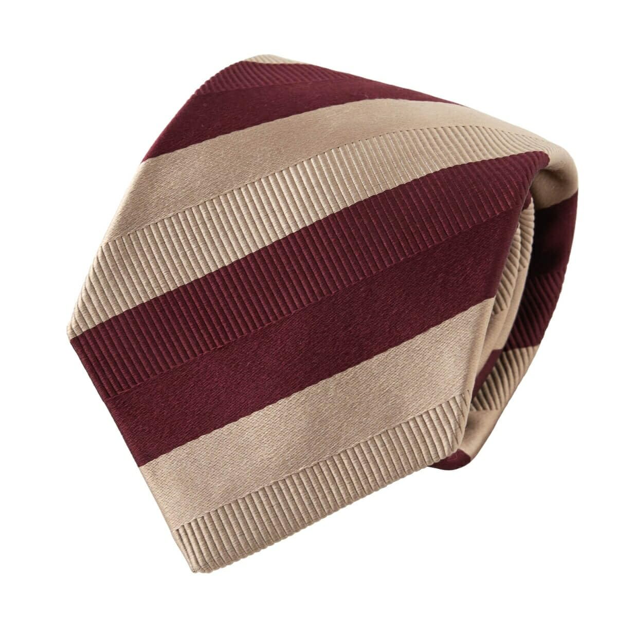 [Ojie] Men s Tie, SilkCotton Blend, Regular Tie, Yamanashi Tie, Mogador Regimental, Made in Japan, Business, Stylish