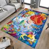 1pc Underwater Mermaid Adventure Carpet for Playroom Bedroom Living Room Sofa Home Decor,kids Game Area Rug Non-slip Floor Mat Y728144