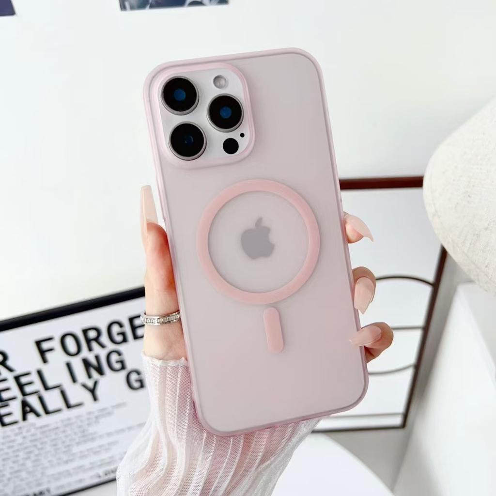 Ultra thin Ice Fog Suitable for Apple 17 Skin-sensitive Magnetic Suction Phone Case IPhone 16 Promax Matte Anti fall Protection Case