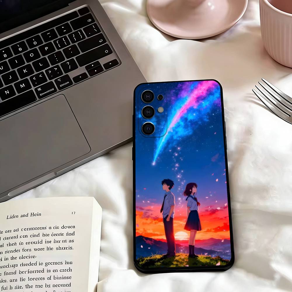 Anime Your N-Name K-Kimi Phone Case For Samsung S25,S24,S21,S22,S23,S30,Ultra,S20,Plus,Fe,Lite,Note,10,Black Cover