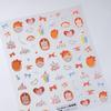 Magico Ferrite 3D Cartoon Teddy Bear Nail Stickers - TS-3919 Embossed Frosted Self-Adhesive Design
