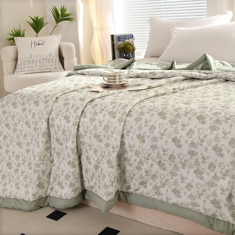 JUNXINGAZHENXIN Washed Cotton Double-Layer Gauze Quilt