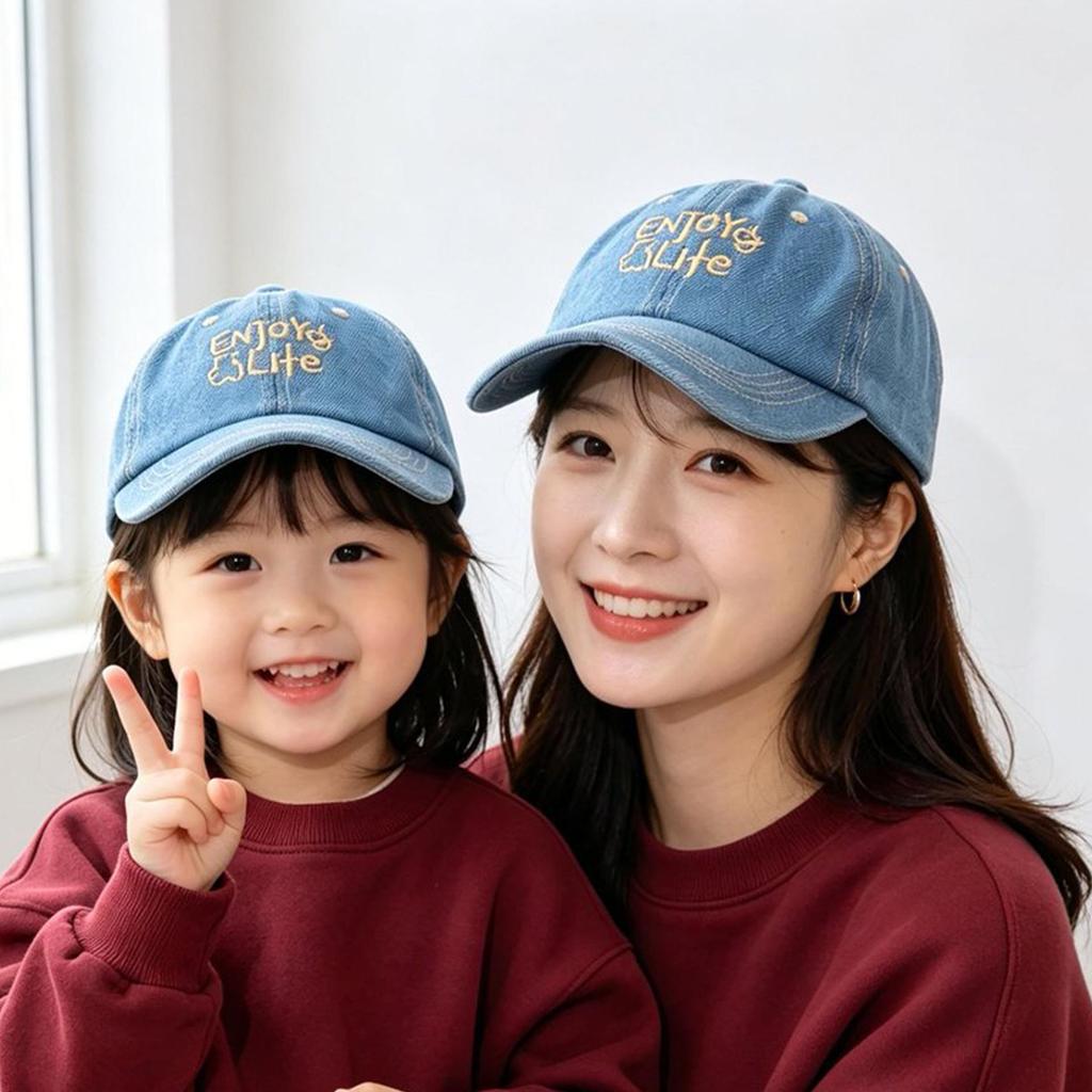 Children's Denim Duckbill Hat - Four Seasons 2026 New Style, Sun Protection Baseball Cap for Boys and Girls