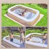 Large Swimming Pool Family Pool To Make Kids For Home Use 250 X 160 X 50 Happy Smile Children, (Greige, Cm)