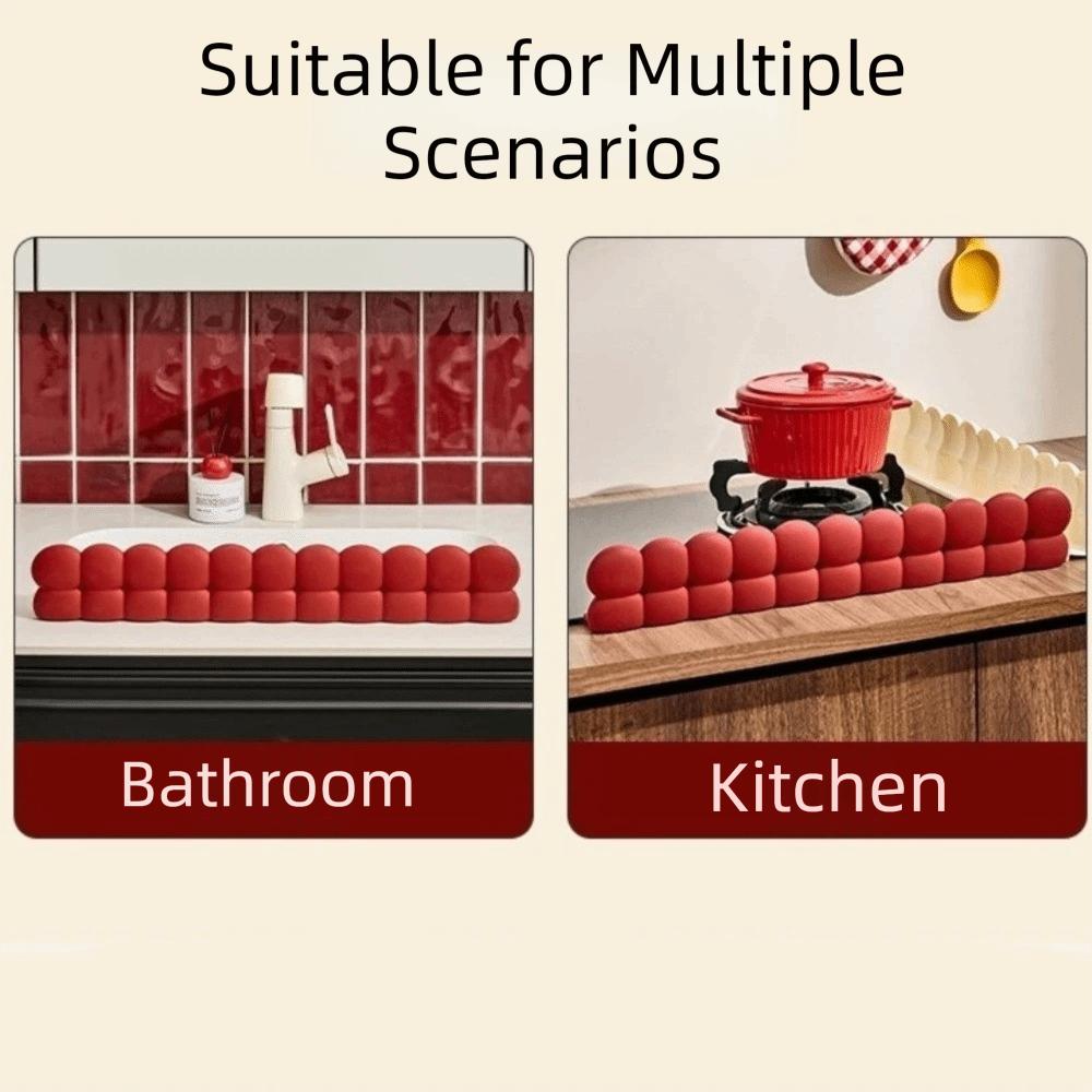 Silicone Sink Baffle Suction Cup Sink Water Blocking Strip Anti-Splash Splash Guard Kitchen Sink