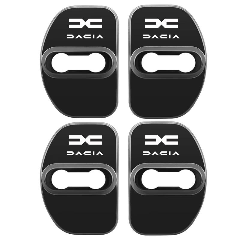 4Pcs Car Door Lock Cover Stainless Steel Protection Accessories For Dacia Duster Logan Sandero Stepway Dokker Lodgy MCV 2019 NN40