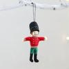 Classical Fabric Nut Cracker Soldier Figures Christmas Tree Hanging Ornaments Holiday Home Decoration