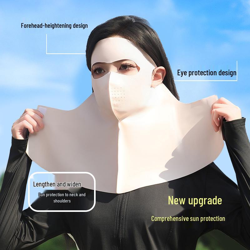 Flodishar UPF 500+ Sunshade Neck & Face Guard with Ice Silk for Women