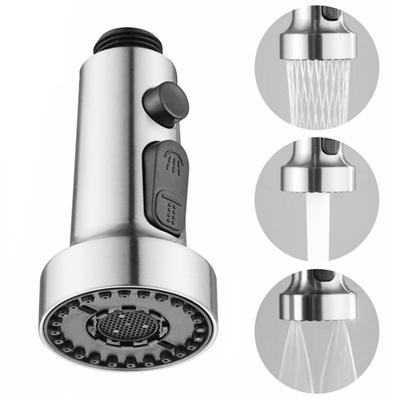 Pull Down Spray Head Replacement Rustproof Universal Easy Installation 3-Function Sink Faucet Sprayer Head Nozzle Kitchen Tool