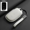Leather Car Key Case Cover For Lynk & Co Z20 Z10 900 Pro Ultra Max Original Car Color Remote Key Bag Case Protector Keychain