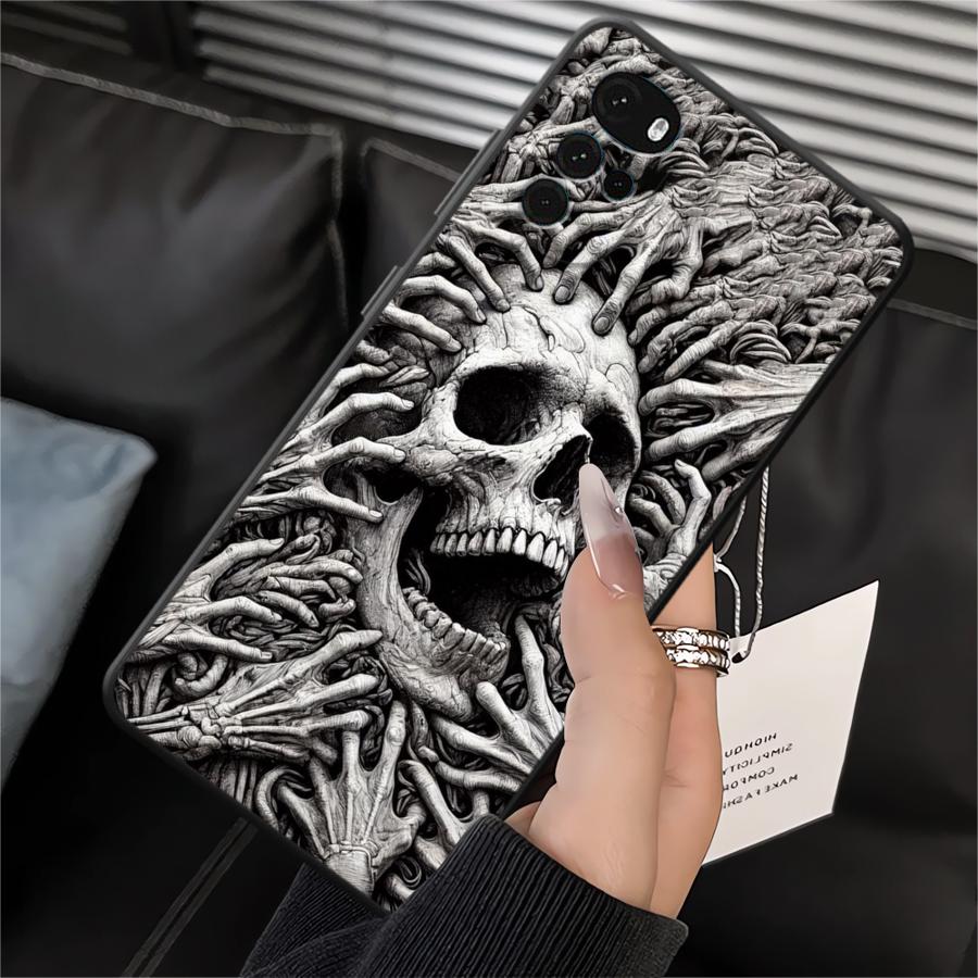 Case for Motorola Moto G51 G73 G22 Edge40 G71 G50 G32 G60s Edge 20 Pro 30 Lite G52 G53 G30 Phone Cover Skeleton