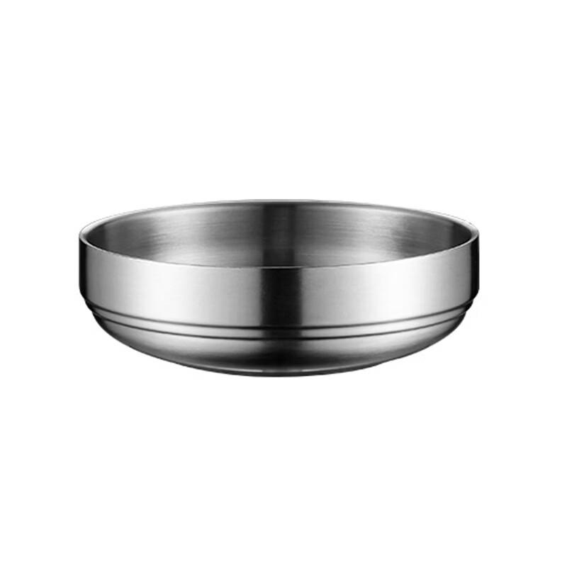 ZISIZ Gold 304 Stainless Steel Double-Layer Bowl