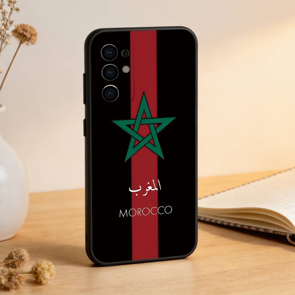 

M-Maroc Morocco Flag Phone Case For Samsung S25,S24,S21,S22,S23,S30,Ultra,S20,Plus,Fe,Lite,Note,10,Black Cover Samsung S24ULTRA
