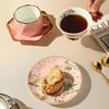 Bone China European Coffee Cup & Saucer Gift Set