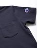 Champion Short Sleeve Crew Neck Binder Short Sleeve Pocket Size 140 Kids' T-Shirt, 100% Cotton, Neck, T-Shirt, Basic, Navy, (CK-T303)