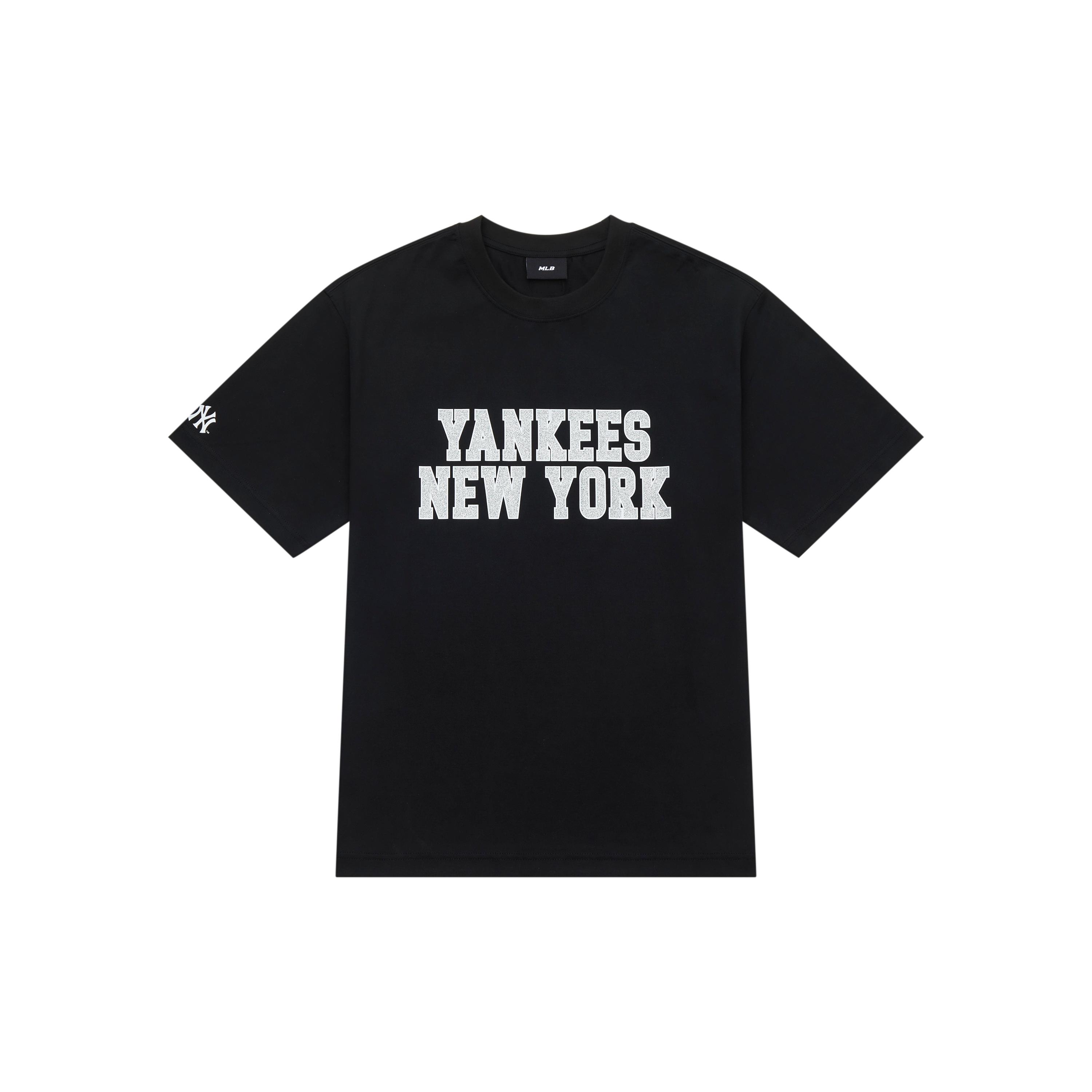 

New MLB New York Yankees Drop Shoulder Sleeve T-Shirt Unisex Black 3ATSV0643-50BKS M