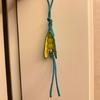 Handmade Pea Shape Key Holder Youthful Backpack Ornament Leather Texture Unique Key Pendant Suitable for Key and Car