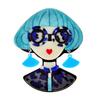 Girl Korean Style Brooch Acrylic Brooch Acetate Fiber Brooch Acetic Acid Brooch Women Collar Pin