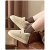 Cotton Slippers for Women, Winter Indoor Home Use, Plush Insulation for Couples, Thick Sole, Anti Slip Cotton Shoes for Men