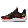 Under Armour Curry 10 ' Ferro Affila Ferro ' Tessuto Scarpe da Basket Basse Unisex Nero 3025620-001