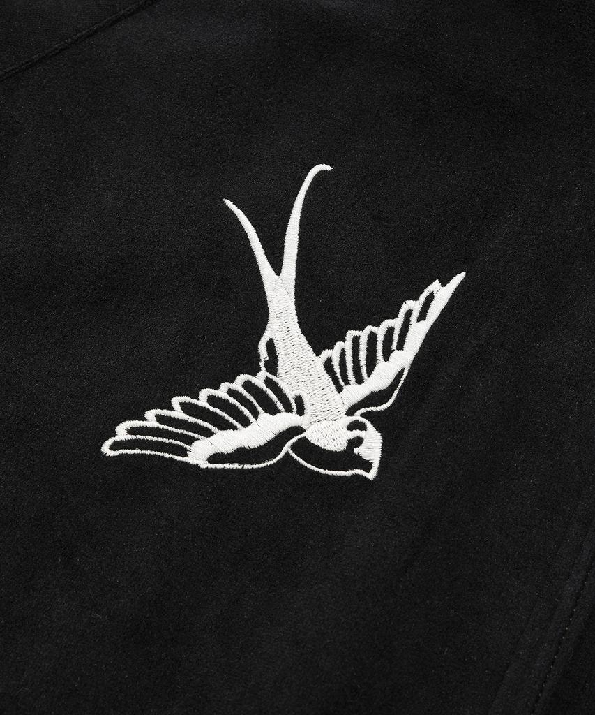 Saintpain Sp Velvet Swallow Souvenir Jacket - Black