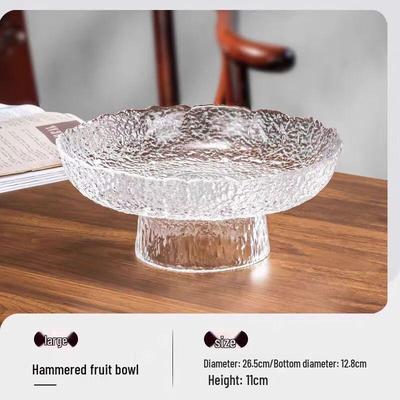 High-Footed Glass Fruit & Snack Plate