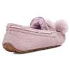 UGG Dakota Bow Pom Fleece Lined Warm Slip-On Shoes Low-Top Casual Sneakers Women Sneakers Pink Purple 1124030-SHAD