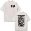 Forward Observations Group T-shirt Lavata Vintage Scheletro Uomo Gotico Oversize Girocollo Manica Corta T-shirt Y2k Streetwear