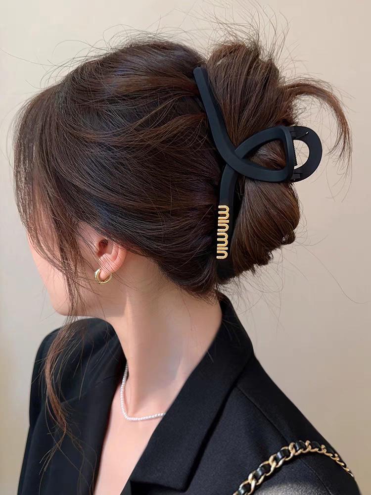 Korean Retro Large Claw Clip for Thick Hair - High-End Updo Hair Claw Clip 2025