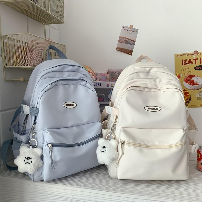 Schoolbag Girls Niche School Bag Women ins Mori Versatile Students Junior High School Students Large Capacity Backpack Women's Travel Backpack